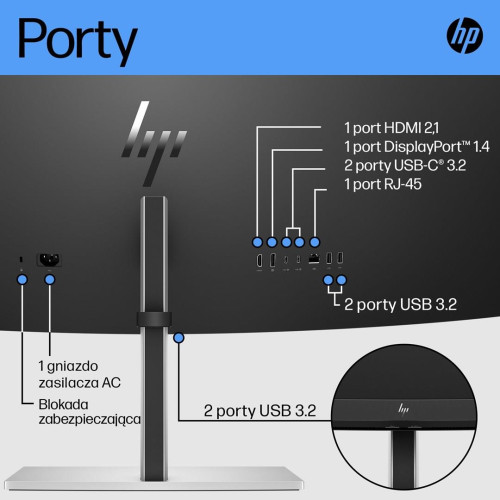 HP Zakrzywiony monitor DQHD E45c G5-13827313