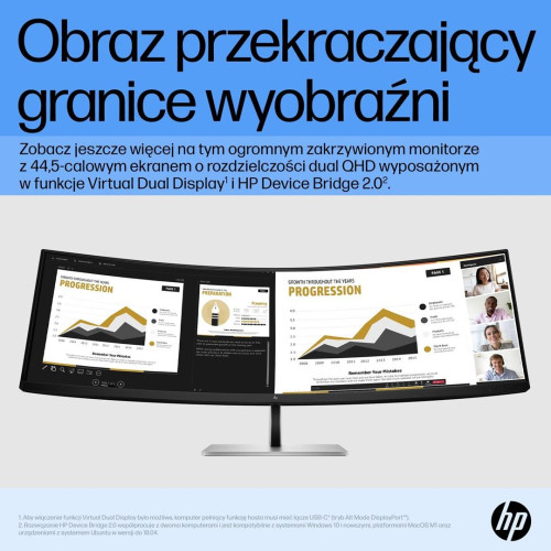 HP Zakrzywiony monitor DQHD E45c G5-13827320