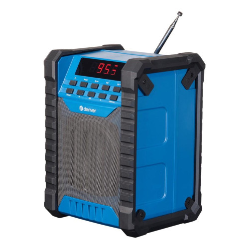 Denver WRB-60 nadajnik FM Bluetooth Niebieski, Szary-13834188