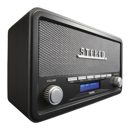 Radio Denver DAB-18 Retro Bluetooth - DAB/DAB+/FM - Stereo - Szare-13834210