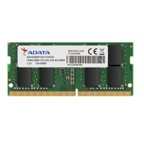 ADATA | 8 GB | SO-DIMM | 2666 MHz | Notatnik | Numer rejestracyjny | Nr ECK-13200847