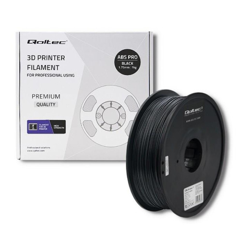 Qoltec 50677 materiały drukarskie 3D ABS Czarny 1 kg-13838245