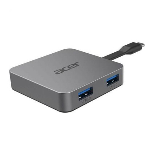 Acer HP.DSCAB.014 stacja dokująca Przewodowa USB 3.2 Gen 1 (3.1 Gen 1) Type-C Srebrny-13838980