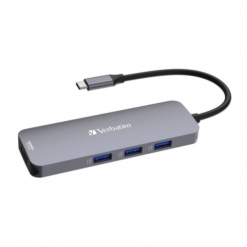 Verbatim CMH-08 USB Type-C 5000 Mbit/s Srebrny-13839037