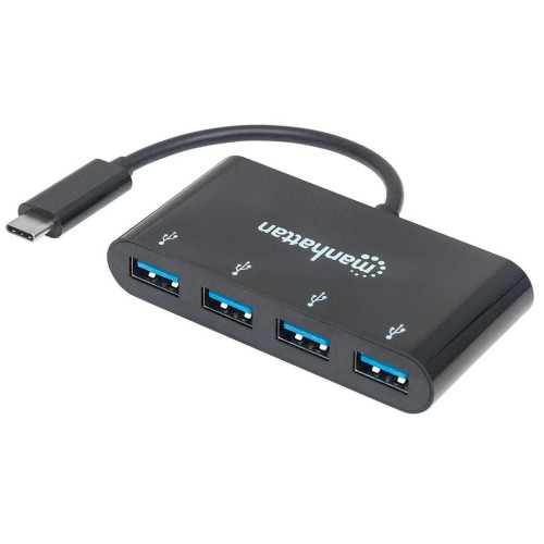 Manhattan 162746 huby i koncentratory USB 3.2 Gen 1 (3.1 Gen 1) Type-C 5000 Mbit/s Czarny-13839158