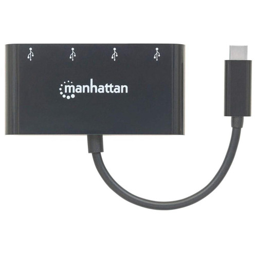 Manhattan 162746 huby i koncentratory USB 3.2 Gen 1 (3.1 Gen 1) Type-C 5000 Mbit/s Czarny-13839161