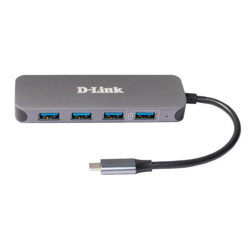 D-Link DUB-2340 huby i koncentratory USB Type-C 5000 Mbit/s Szary-13839513