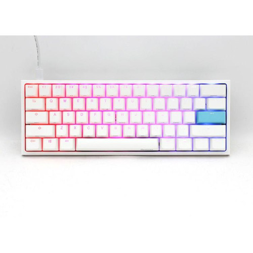 Ducky DKON2061ST klawiatura Gaming USB QWERTZ Niemiecki Biały-13839711