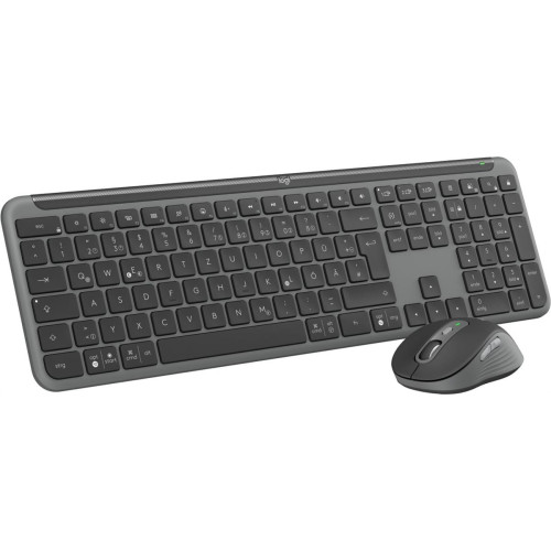 Logitech MK950 Signature for Business klawiatura Dołączona myszka Biuro RF Wireless + Bluetooth QWERTZ Niemiecki Grafitowy-13839966