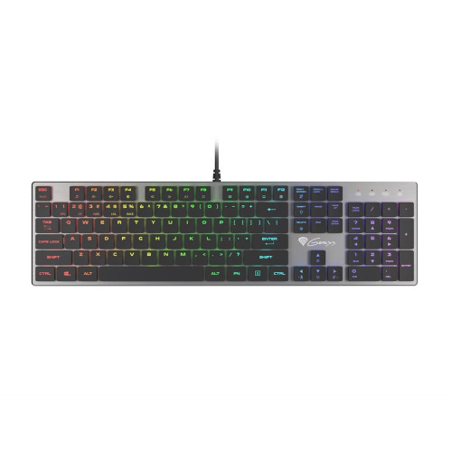 GENESIS Thor 420 RGB klawiatura Gaming USB AZERTY US English Srebrny-13839979