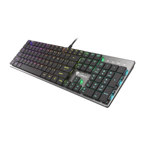 GENESIS Thor 420 RGB klawiatura Gaming USB AZERTY US English Srebrny-13839980