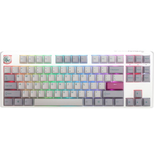 Ducky One 3 Mist Grey Klawiatura Gamingowa TKL, RGB LED - MX-Silent-Red-13310798