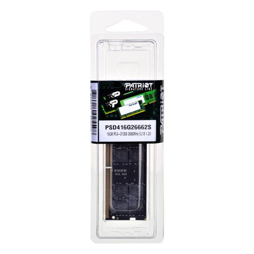 Pamięć RAM Patriot Memory Signature PSD416G26662S (DDR4 SO-DIMM; 1 x 16 GB; 2666 MHz; CL19)-856358