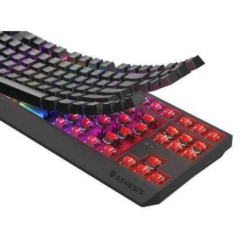 GENESIS Thor 230 TKL klawiatura Gaming USB + RF Wireless + Bluetooth QWERTY Szary-13841067