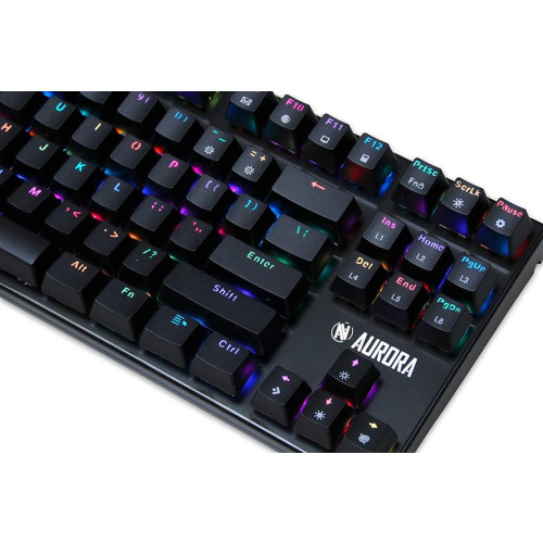 KLAWIATURA I-BOX AURORA K-2R RGB, MECHANICZNA, BLUE SWITCH, GAMING-13841155