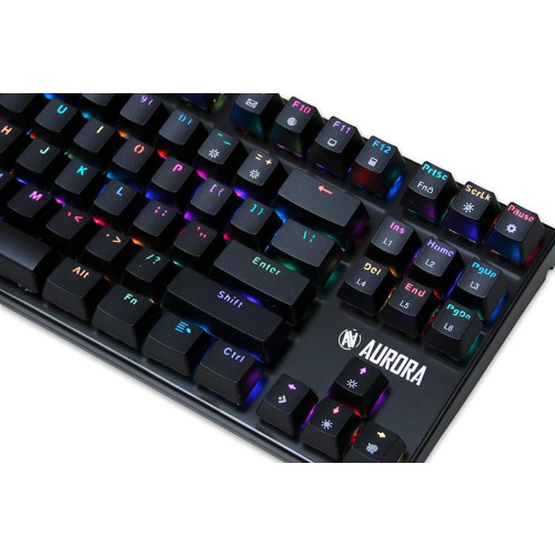 KLAWIATURA I-BOX AURORA K-2R RGB, MECHANICZNA, BLUE SWITCH, GAMING-13841156