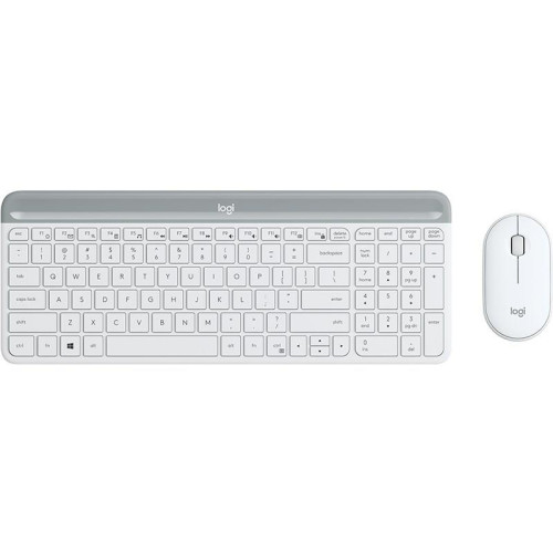 Logitech MK470 klawiatura Dołączona myszka Uniwersalne RF Wireless QWERTY Angielski Biały