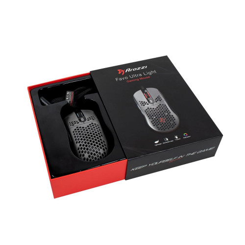Arozzi Favo myszka Gaming Po prawej stronie USB Typu-A Optyczny 16000 DPI-13841534