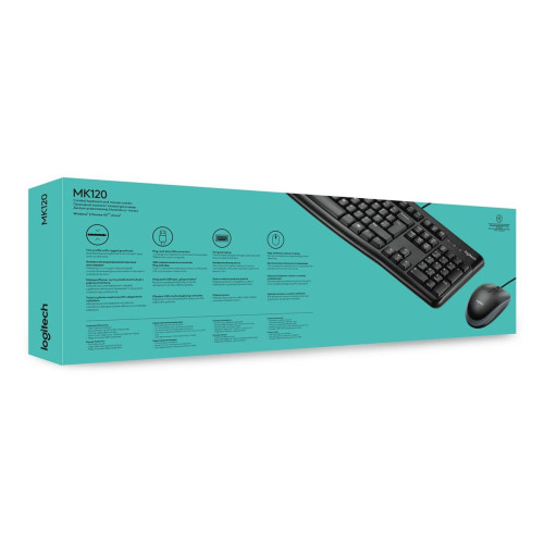 Zestaw klawiatura + mysz Logitech MK120 920-002562 (membranowa; USB 2.0; (US); kolor czarny; optyczna; 1000 DPI)-1384208