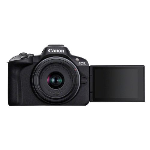 Canon EOS R50, Black + RF-S 18-45mm F4.5-6.3 IS STM Kit Bezlusterkowiec 24,2 MP CMOS 6000 x 4000 px Czarny-13848092