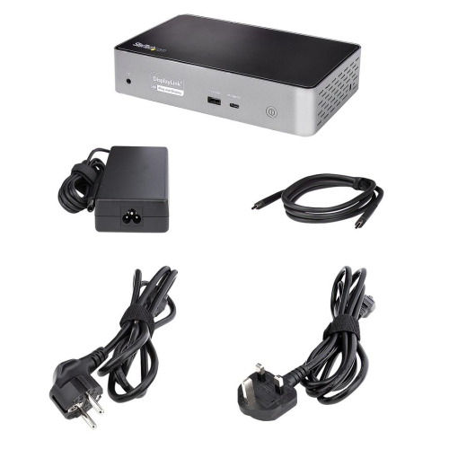 StarTech.com DK31C4DPPDUE stacja dokująca Przewodowa USB 3.2 Gen 2 (3.1 Gen 2) Type-C Czarny, Szary-13854992