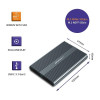 Qoltec Obudowa | kieszeń na dysk M.2 SSD | SATA | NVMe | USB-C | DUAL 2 x 2TB-13955502