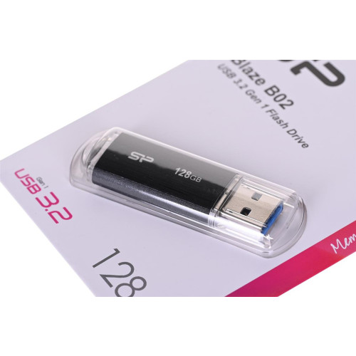 Pendrive Silicon Power Blaze B02 128GB USB 3.1 kolor czarny (SP128GBUF3B02V1K)-13907172