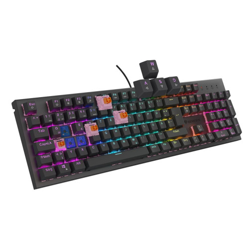 GENESIS NKG-2179 klawiatura Gaming USB QWERTZ Niemiecki Czarny-13907725