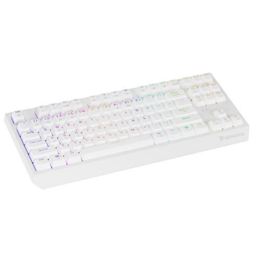 GENESIS Thor 230 TKL klawiatura Gaming USB + RF Wireless + Bluetooth QWERTY US English Biały-13907804
