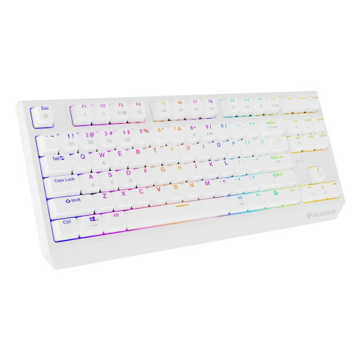 GENESIS Thor 230 TKL klawiatura Gaming USB + RF Wireless + Bluetooth QWERTY US English Biały-13907818