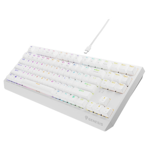 GENESIS Thor 230 TKL klawiatura Gaming USB + RF Wireless + Bluetooth QWERTY US English Biały-13907819