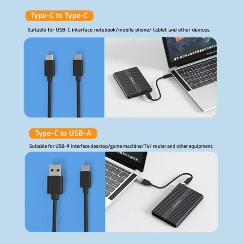 Qoltec Obudowa | kieszeń na dysk M.2 SSD | SATA | NVMe | USB-C | DUAL 2 x 2TB-13955508