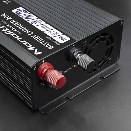 Qoltec Inteligentna ładowarka Monolith do akumulatorów LiFePO4 AGM GEL SLA, 20A, 12V-13977066