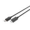 Kabel adapter DisplayPort 1.2 z zatrzaskiem 4K 60Hz UHD Typ DP/HDMI A M/M 1m Czarny-1401886