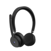 Lenovo Wireless VoIP Headset Zestaw słuchawkowy Bezprzewodowy Opaska na głowę Biuro/centrum telefoniczne Bluetooth Czarn