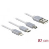 Kabel 3IN1 USB-A(M)->LIGHTNING(M)+MICRO-B(M)+USB-C(M) 2.0 -1406839
