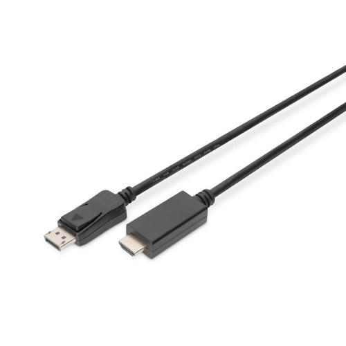 Kabel adapter DisplayPort 1.2 z zatrzaskiem 4K 60Hz UHD Typ DP/HDMI A M/M 1m Czarny-1401886