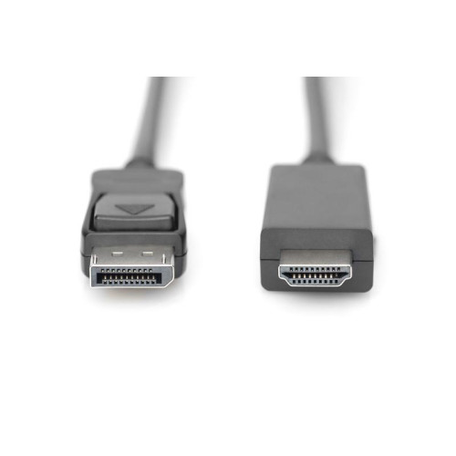 Kabel adapter DisplayPort 1.2 z zatrzaskiem 4K 60Hz UHD Typ DP/HDMI A M/M 1m czarny-1401887