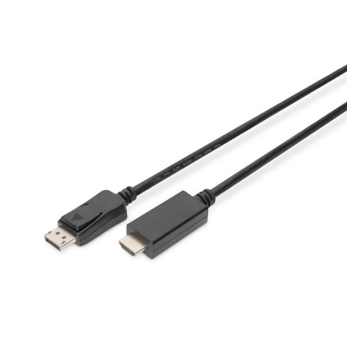 Kabel adapter DisplayPort 1.2 z zatrzaskiem 4K 60Hz UHD Typ DP/HDMI A M/M czarny 2m-1401892