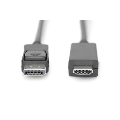 Kabel adapter DisplayPort 1.2 z zatrzaskiem 4K 60Hz UHD Typ DP/HDMI A M/M czarny 2m-1401893