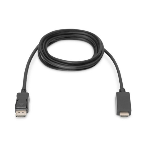 Kabel adapter DisplayPort 1.2 z zatrzaskiem 4K 60Hz UHD Typ DP/HDMI A M/M czarny 2m-1401897