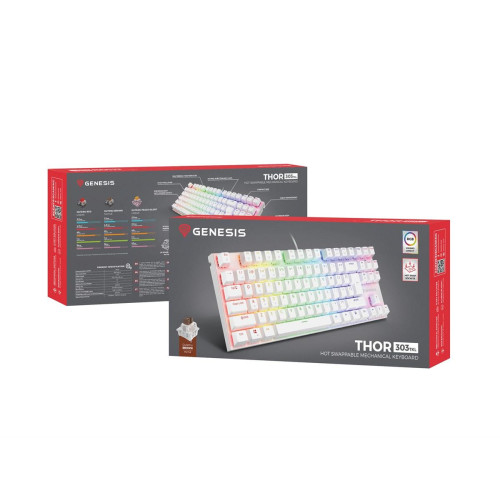 Genesis Thor 303 TKL RGB biała-14027593