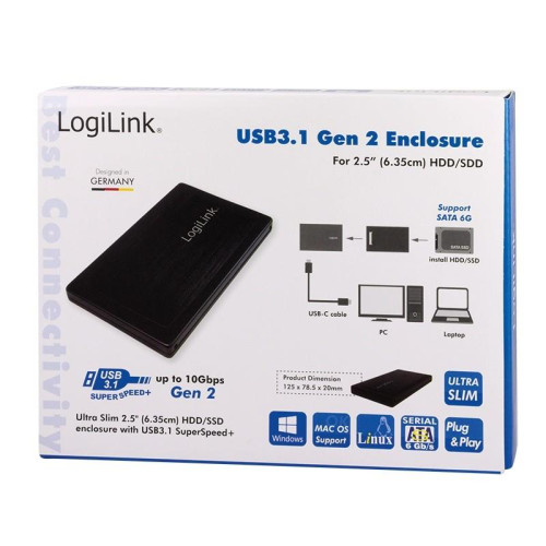 Zewnętrzna obudowa HDD 2.5 cala SATA USB3.1 gen2 -1405435
