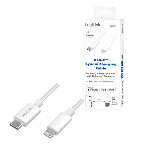 Kabel USB-C do złącza Lightning dł.1m Biały-1405456