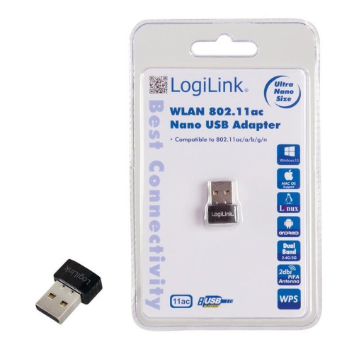 Nano adapter WLAN 802.11ac , USB2.0 -1405489