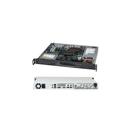 Obudowa serwerowa Supermicro CSE-512F-350B1 (Black 1U 512 Chassis W/ 350W PWS,HF,RoHS/REACH)