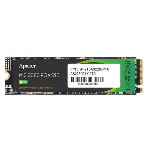 Dysk SSD Apacer AS2280P4X 2TB M.2 PCIe NVMe Gen3 x4 2280 (2100/1700 MB/s)-14077119