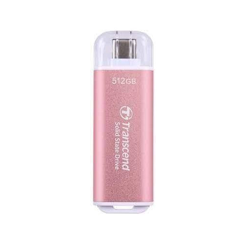 Transcend ESD300 512 GB USB Type-C 3.2 Gen 2 (3.1 Gen 2) Różowy