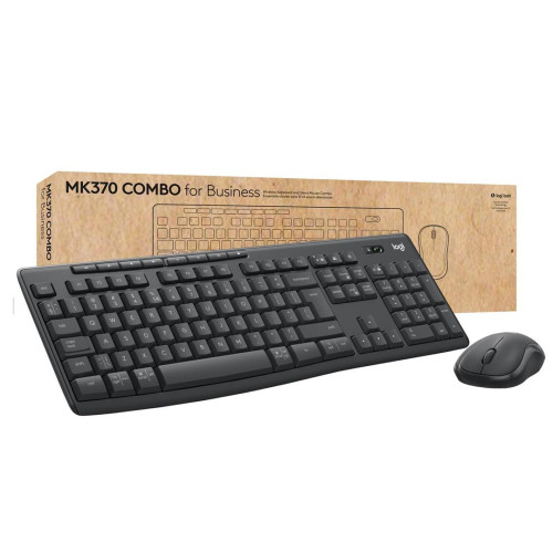 Logitech MK370 Combo for Business klawiatura Dołączona myszka Biuro RF Wireless + Bluetooth QWERTZ Swiss Grafitowy-14078