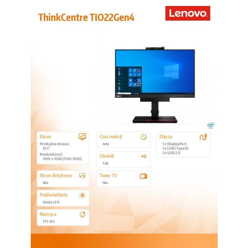 Monitor 21.5 ThinkCentre Tiny-in-One 22Gen4 WLED 11GSPAT1EU -1408153